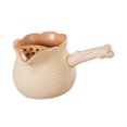 thumbnail image 1 of Tetera de cerámica para hervir agua caliente, duradera con mango antiescaldaduras, Infusor de té para amantes del té, regalo para Picnic en el hogar , 650ml Macarena Tetera, 1 of 8
