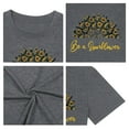thumbnail image 7 of XCHQRTI Sunflower Shirts for Womens Plus Size Short Sleeves T-Shirt Graphic Oversized Flower Tops, 7 of 7