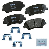 Disc Brake Pad Set Fits select: 2013-2016 HYUNDAI ELANTRA, 2015-2017 KIA FORTE