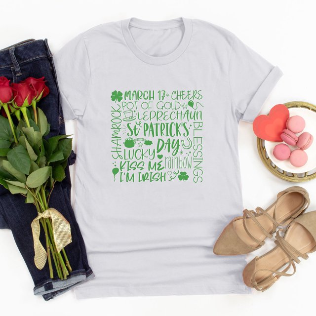 LSLJS Women 's Mode Col Rond Imprimé Short Sleeve T-shirt Casual Loose Shirt Tops, Cadeaux for Women