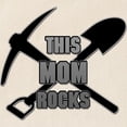 thumbnail image 2 of CafePress - This Mom Rocks Tote Bag - Unisex Canvas Tote Bag, Beige, 1-Piece, 2 of 7