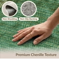 thumbnail image 6 of ODIKA 8'x10' Washable Area Rug Forest Bold Lattice Cartouche Vintage Faded Motif Sage Alfombra for King Size Bedroom Under Bed, Master Suite, Non-Shedding, Easy Care, 6 of 7