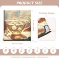 thumbnail image 3 of YAZAOO Chair Covers Set Home Kitchen Glass Cup with Chamomile Flowers Party Decor Seat Back Cover Protector, 3 of 6