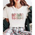 thumbnail image 4 of Mama Ink-Printed Lace Christmas T-Shirt Mom Holiday T-Shirt -Each Saying Sold Separately Natural Shirt Adult X-Large, 4 of 4