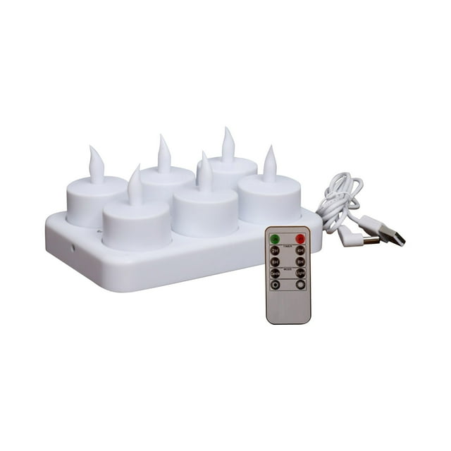 Birdeem Rechargeable Tea Lights Flameless Candles with Remote Led Candles with Timer Battery Operated Candles for Home Decor Flameless Centerpiece Table Decorations