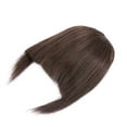 thumbnail image 5 of Benehair Clip in Fringe Hair Extensions as Humam Neat Bangs Thick Hairpiece 6" Natural Black&Light Auburn,Length, 5 of 6