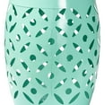 thumbnail image 3 of Baxton Studio Hallie Modern and Contemporary Aqua Finished Metal Outdoor Side Table, 3 of 7