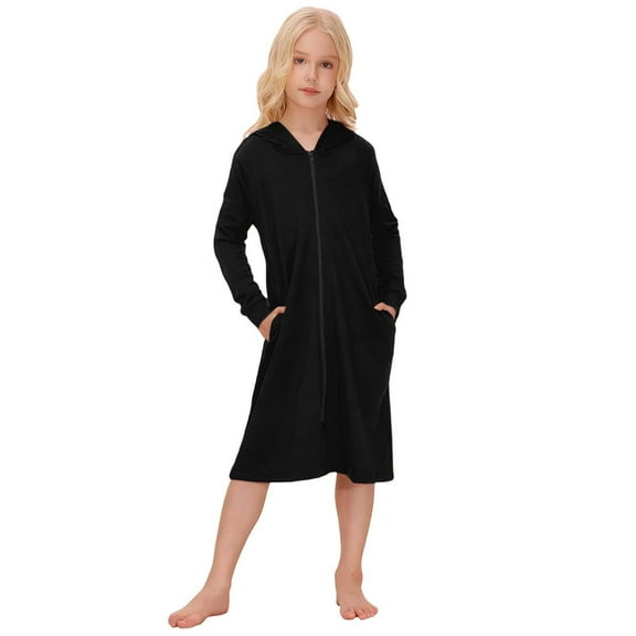 MEZZALL Kids Stylish Distressed Denim Jacket For Girls With Notched Collar Long Sleeve Outerwear Solid Color Teen Preteen Casual Coats Winter Relaxed Fit Child Streetwear