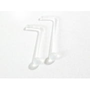 Clear Ball Top L Shaped Nose Retainer 1 Piece (TRN) (20g (0.8 x 8mm) tren/3)