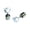 White, variant on New 2026 2Pc Fashion Led Earring Glowing Crystal Stainless Ear Drop Light Up Stud Party Luminous Neon Men Women Couple Jewelry Gift Accessories Creative