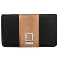thumbnail image 2 of Women's Wallet Clutch Ideal for Daily, Travel, Business, And Personal Use Fits Universal Large Smartphones (Black/Brown), 2 of 7