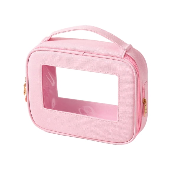 Travel Clear Makeup Bag Set, Cosmetic Bag Case with Zipper Portable Makeup Pouch Toiletry Bag Traveling Cosmetic Organizer Storage Bag Car Organizer Car Essentials