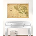 thumbnail image 2 of 24" x 36" California as an Island c1650 Vintage Map Wall Art, 2 of 4