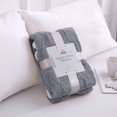 thumbnail image 5 of Fleece Throw Blankets for Sofa Grey - Soft Lightweight Plush Cozy Fuzzy Checkered Warm Winter Blanket Microfiber, 40x60 inches, 5 of 6