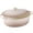 Mushroom Beige, variant on Best Choice Products Oval 7.5 Quart Cast-Iron Dutch Oven, Heavy-Duty w/ Enamel, Side Handles - Vanilla Buttercream