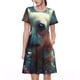 thumbnail image 1 of Balery Cute Flower Chihuahua Puppy Vestidos sueltos de manga corta para mujer, vestidos de verano 2025, vestidos casuales de corte A con vuelo., 1 of 6