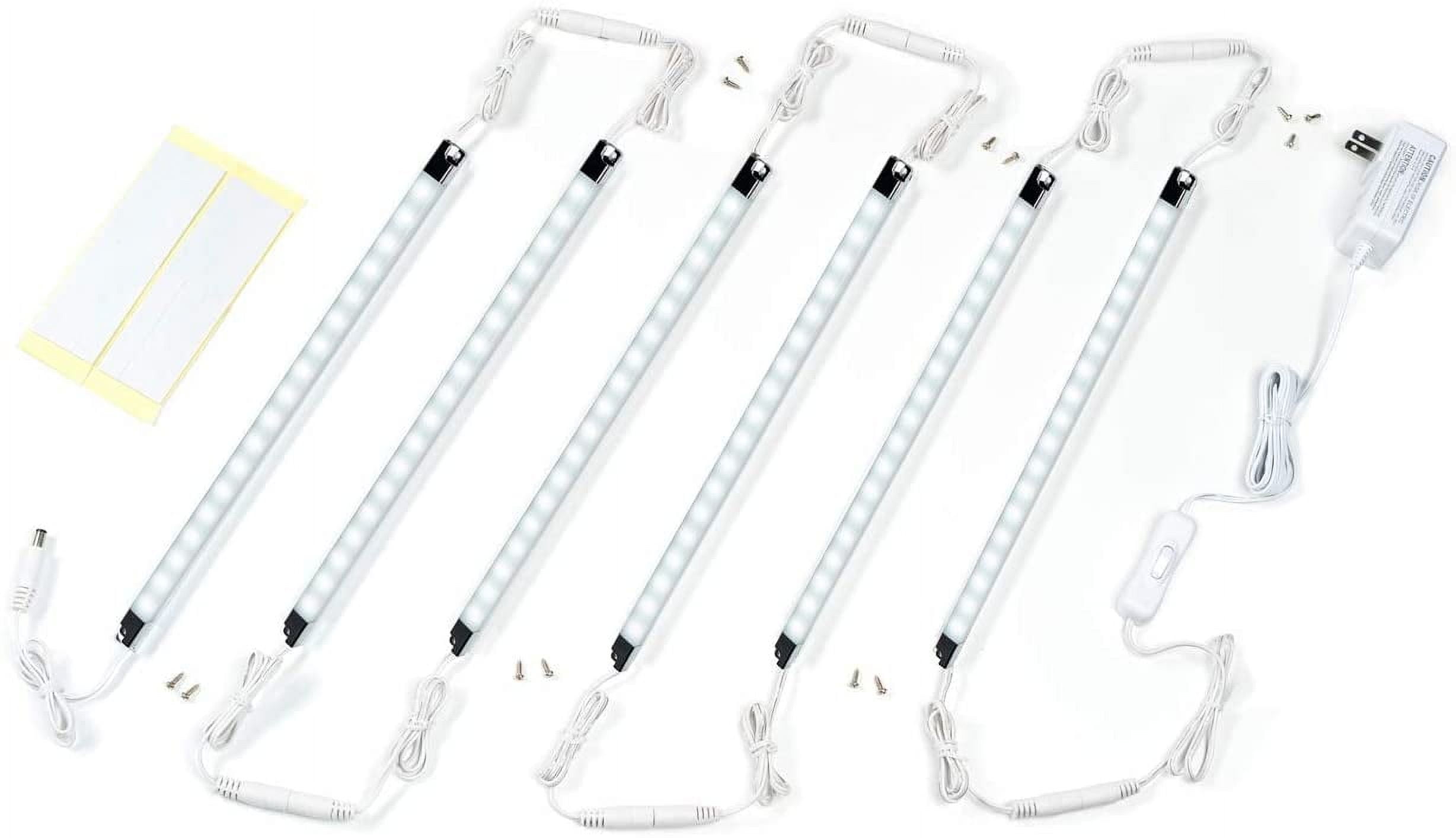 Cefrank Led Light Strips Kit 6000K Under Cabinet Lighting Showcase Lighting Cool, White