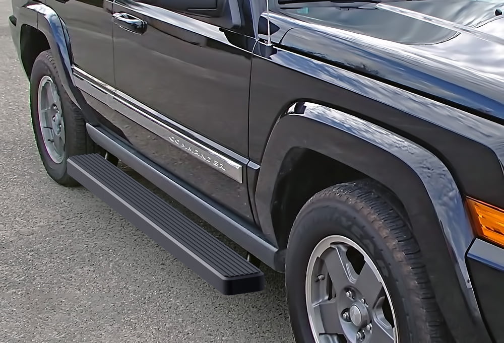 APS iBoard Running Boards 5 inches Matte Black Compatible with Jeep Grand Cherokee Commander
