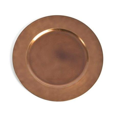 

SARO 13 in. Round Classic Design Charger Plate - Copper Set of 4