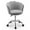 Grey, variant on Costway Velvet Petal Shell Office Chair Adjustable Swivel Accent Vanity Armchair Pink