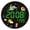 Green, variant on Modern LED Digital Wall Clock Room Temperature Sensors Display 20cm Screen Minimalist Style for Living Room Decoration
