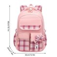 thumbnail image 5 of Mochila ligera para niñas con lazo Fiudx adecuada para primaria y secundaria, 5 of 5