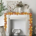 thumbnail image 3 of ZOELNIC Fall Artificial Leaves Garland Maple Leaves Vines Thanksgiving Decorations Wall Hanging Halloween Decorations, 3 of 9