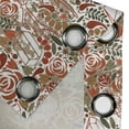 thumbnail image 4 of Ambesonne Grommet Curtain, , 50"x84", White Cinnamon Burgundy, 4 of 5