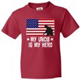 thumbnail image 3 of Inktastic Military Uncle is my Hero US Flag Youth T-Shirt, 3 of 5