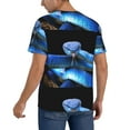 thumbnail image 2 of Rateoe Blue Viper Snake Pattern Men’s Baseball Short Sleeve Polo Shirt, Midweight Men's Shirt Golf Shirt Polo Shirts Quick Dry Short-XX-Large, 2 of 7