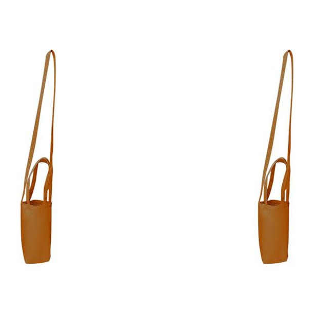 Inteprter Bolsa para botella de agua, portavasos para bebidas, bolsa de transporte de Color sólido, para viajes al aire libre, suministros Café 2Conjunto
