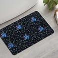 thumbnail image 2 of Black Butterfly Pattern Bathroom Rugs Mat,Non Slip Microfiber Bathroom Rug,Rubber Backing,Soft Bathroom Mats for Bathroom Floor,Tub and Shower,17x27in(43x68cm), 2 of 5