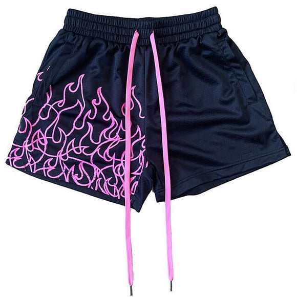 2DXuixsh Mens Shorts Athletic Running Basketball Gym Workout Shorts for Men Casual Shorts Streetwear Cool Basketball Shorts Running Workout Shorts with Pockets Pink Size M