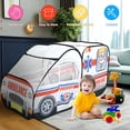 thumbnail image 2 of Kid Pop up Play Tent School Bus Pop Up Play Tent Spacious Pop Up Playhouse Comfortable Kids Play Tent Polyester Pop up Playhouse Tent Fun Role Play Tent for Toddlers Kids, 2 of 10