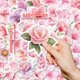 thumbnail image 2 of Calcomanías de vinilo Stickers Aesthetic Floral, paquete de 50 unidades, flor rosa, 2 of 2