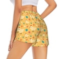 thumbnail image 3 of Disketp Flowe Chicken Print Women's Shorts Workout Shorts for Athletic Gym Running Shorts with Phone Pockets X-Large, 3 of 8