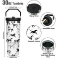 thumbnail image 3 of 30 oz Horse Tumbler With Handle and Straw, 30oz Horse Flip Straw Tumbler Insulated Coffee Travel Mugs Cup Water Bottle Horse Gifts for Horse Lovers Women Girls, 3 of 6
