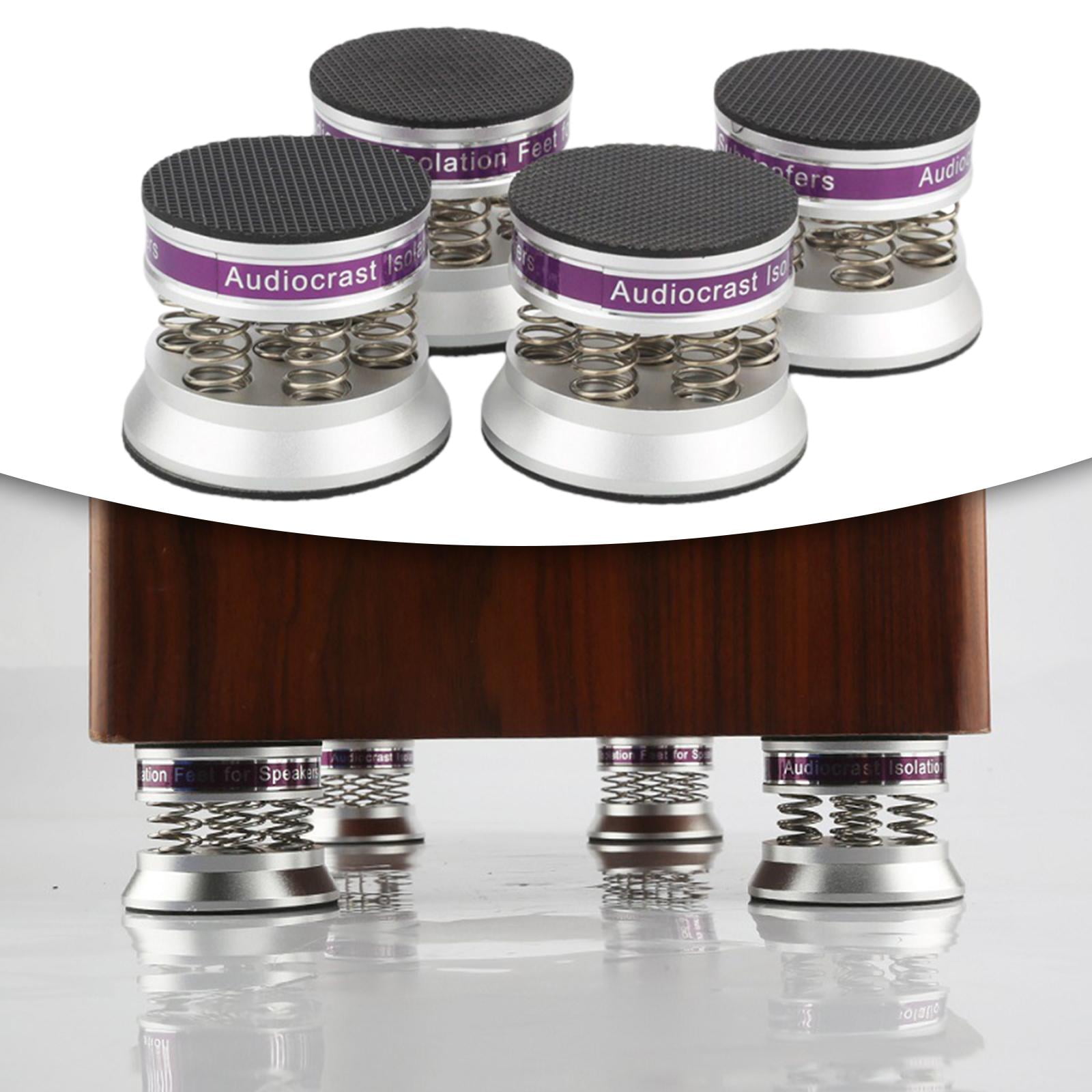 Aluminum Audiophile Shock Spikes Adjustable Spring Damping Pads for