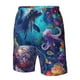 thumbnail image 4 of Fotbe Underwater Turtle Dolphin Octopus Trajes de Baño Estampados para Hombre, Shorts de Verano de Secado Rápido, Ropa de Playa, Bañadores-Small, 4 of 6