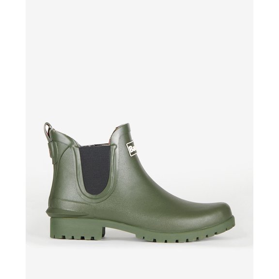 Barbour Women's Wilton Ankle Wellingtons Boots Olive LRF0066 OL11