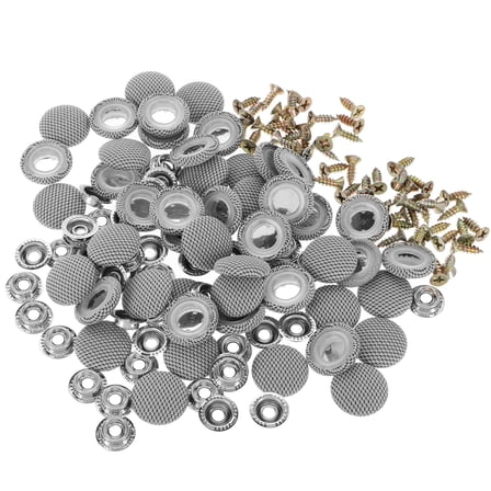 PTOOTP 50Pcs Grey Car Roof Headliner Repair Buttons Upholstery Pins for Automotive Interior Fix and Replacement