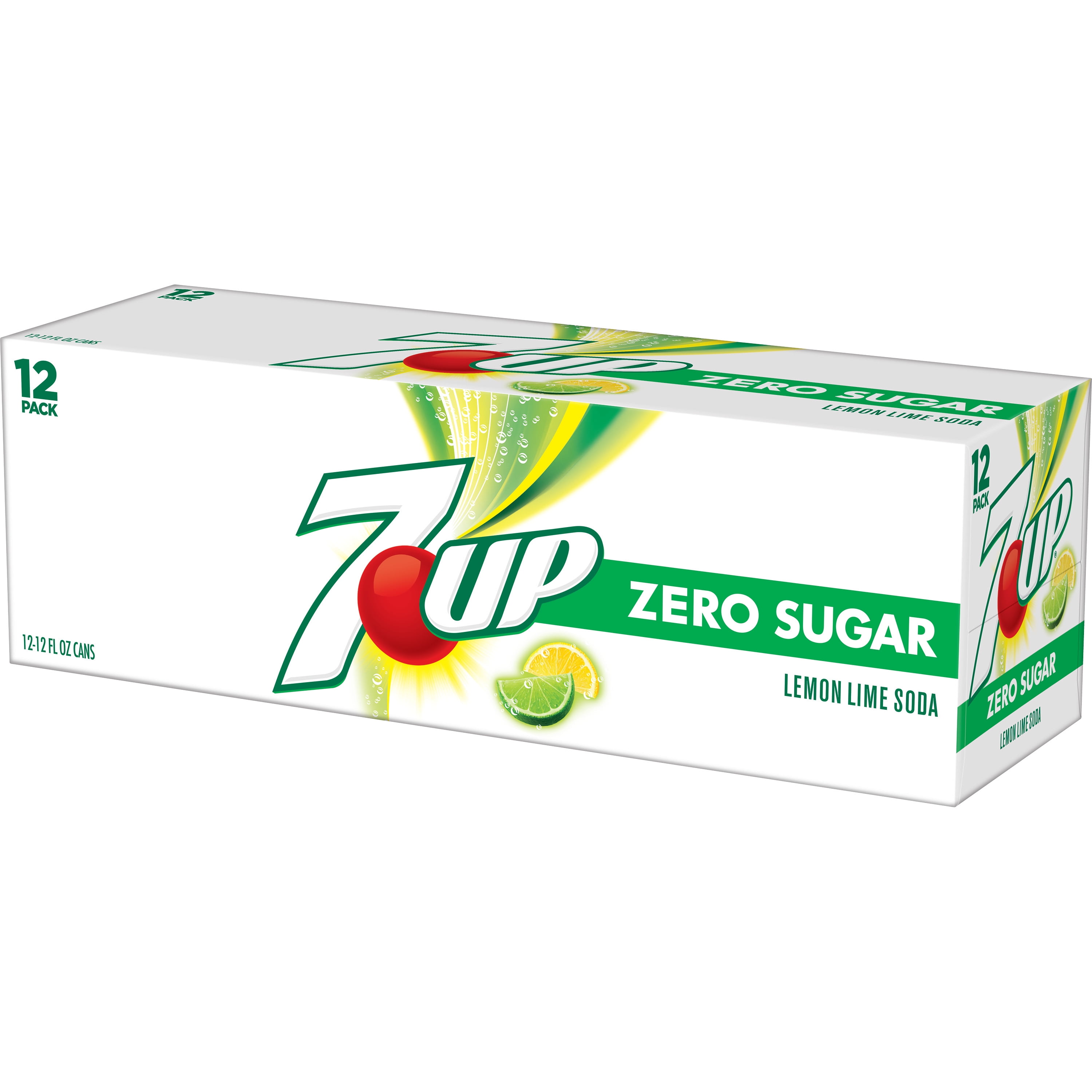 Pick 1 7UP Soda Pop 12 Pack 7 Up Seven Up Lemon Lime, Zero Sugar