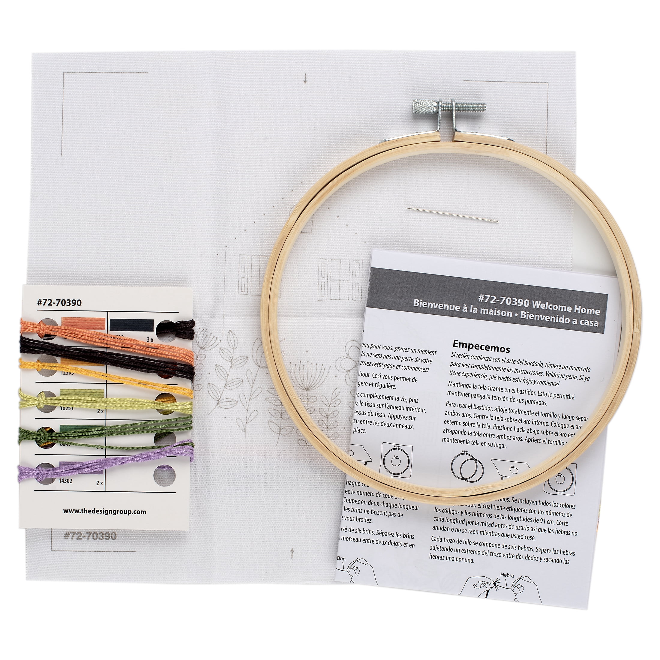 Dimensions Welcome Home Embroidery Kit, 6" Diameter