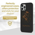 thumbnail image 2 of Case Yard Wooden Case for iPhone-12/12-Pro Soft TPU Silicone cover Slim Fit Shockproof Wood Protective Phone Cover for Girls Boys Men and Women Supports Wireless Charging Sagittarius Sign Design, 2 of 7