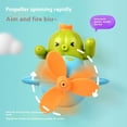thumbnail image 4 of Baby bath water toy Draw & Push Water Cannon, Lovely Propeller-Driven Aircraft Water Gun Toy Bath Toy Propeller Plane Squirt Gun Toy Water Injection Gun Toy Bathtub Toy, 4 of 5