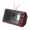 thumbnail image 1 of Amplificador De TV De 11" De Diseño Retro, Regalo Para Papá, Miniamplificador Para Juegos, Cualquier Teléfono Inteligente, Marrón, 1 of 9