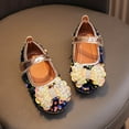 thumbnail image 4 of ASFGIMUJ Girls Sandals Fashion New Pattern Flash Decoration Flat Bottom Round Toe Hook Loop Comfortable Princess Shoes,Size 5 Years-5.5 Years, 4 of 9