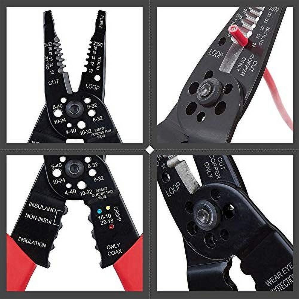 Sewing Scissors Small 8 Inch Wire Stripper/wire Crimping Tool Wire Cutter Wire Crimper Cable Stripper Wiring Tools And Multi Function Hand Tool.