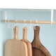thumbnail image 5 of Portarrollos De Papel Ahorro De Espacio Debajo Del Gabinete Estante Para Rollos De Papel Cojinete De Carga Toallero De Papel Sin Taladrar Con 3 Ganchos Para Baño De Cocina Guardurnaity HA018897-00, 5 of 7