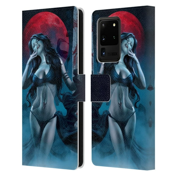 Head Case Designs Officially Licensed Tom Wood Fantasy Blood Lust Vampire Leather Book Wallet Case Cover Compatible with Samsung Galaxy S20 Ultra 5G